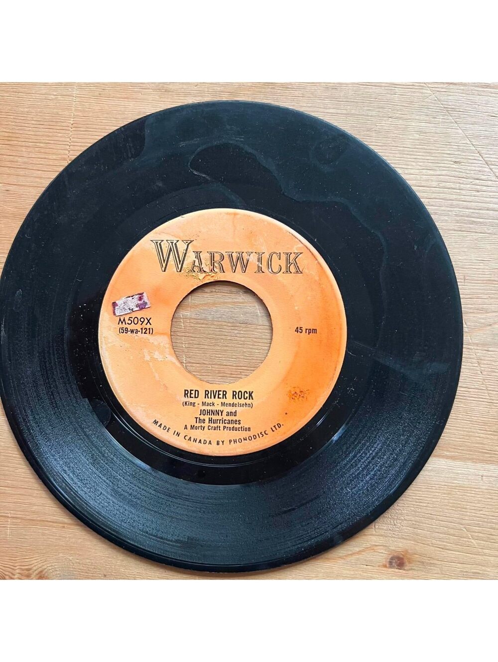 Johnny and the Hurricanes - Red River Rock/Buckeye 45rpm VG+ R10